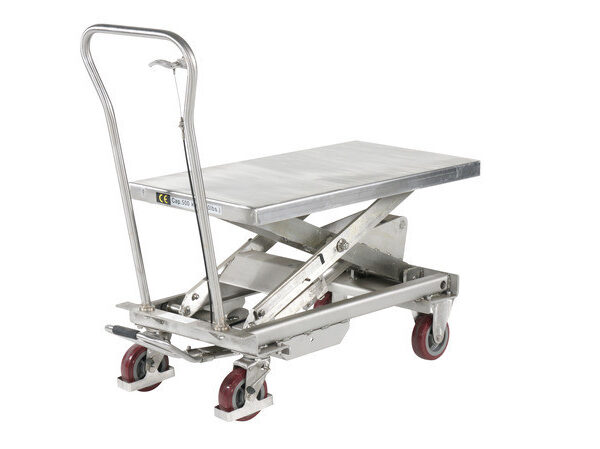 Hydraulisk løftevogn rustfri