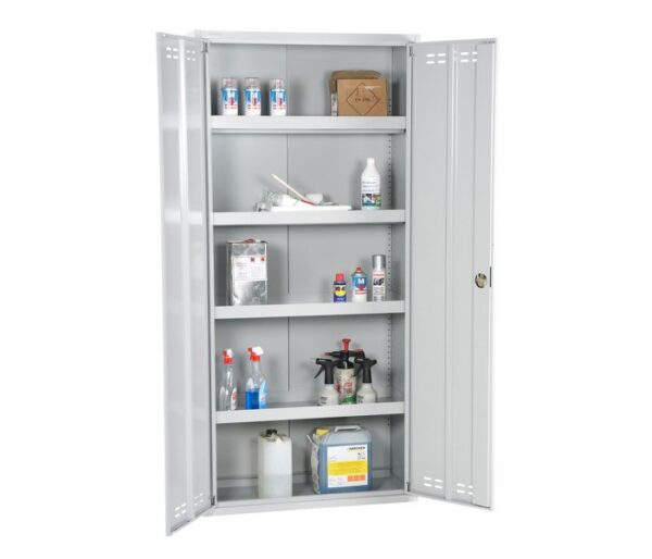 Kemikalieskab med 4 hylder 1950 x 920 x 420 mm fra Stakk