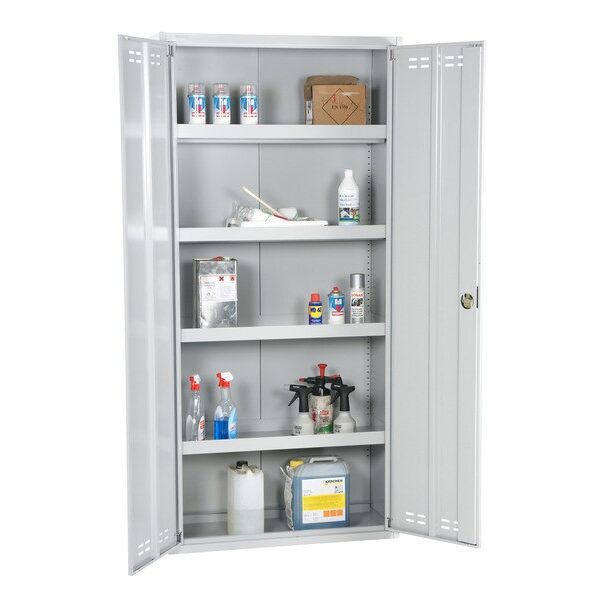 Kemikalieskab med 4 hylder 1950 x 920 x 420 mm fra Stakk