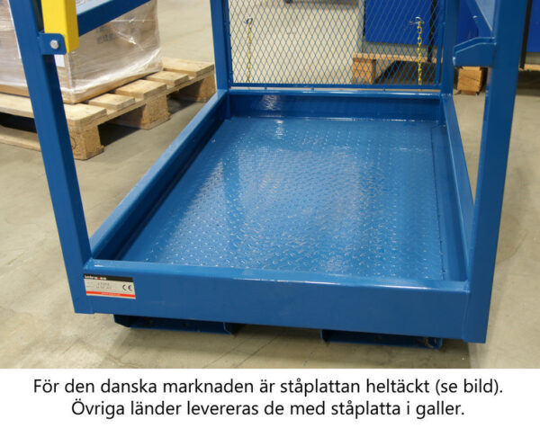 Mandskabskurv til gaffeltruck 800x1200