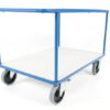 Kraftig platformvogn med 2 hylder - 1200 x 800 mm - 500 kg